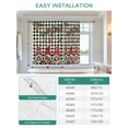 thumbnail image 6 of Plaid Gnomes Christmas Tie Up Curtains for Windows 45 Inch Length Balloon Curtains Kitchen Adjustable Balloon Window Shade Xmas Ball Gifts Snowflake Tie Up Valance Bathroom Curtain Window 42"x45", 6 of 6