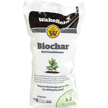 Wakefield BioChar Organic Soil Conditioner for Indoor and Outdoor Use, 1.5 Quarts