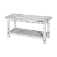 thumbnail image 5 of Alaterre Furniture Country Cottage Coat Hooks and Bench Set, White Antique Finish, 5 of 10