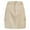 Khaki, variant on Women's Elastic Waist Denim Skirt - Cargo Pocket Hip Hugging Skirt, Casual Club Party, S-XXL