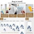 thumbnail image 6 of Non-Adhesive Static Cling Window Tint, Blue Tulips Window Privacy Film Frosted, Spring Summer Floral Rustic Botanical Insulated Windows Frosted Films for Living room, 35.4 x 78.7 Inches, 6 of 9
