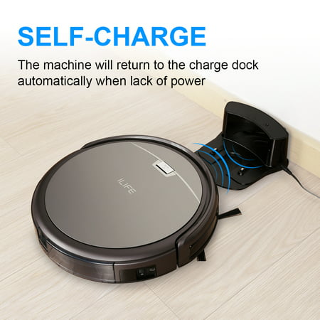 ILIFE A4S Robotic Vacuum Cleane Smart Auto Robot Floor Cleaning Sweeper for Pets Hard Carpets,hard (Best Vacuum For Residential Cleaning)