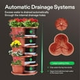 thumbnail image 6 of VIVOSUN 5 Tier Vertical Gardening Stackable Planter for Strawberries, Flowers, Herbs, Vegetables Brown, 6 of 7