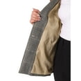thumbnail image 5 of Agnes Orinda Women's Plus Size Plaid Notched Lapel Wear-to-Work Formal Blazer 2X Black Brown, 5 of 6