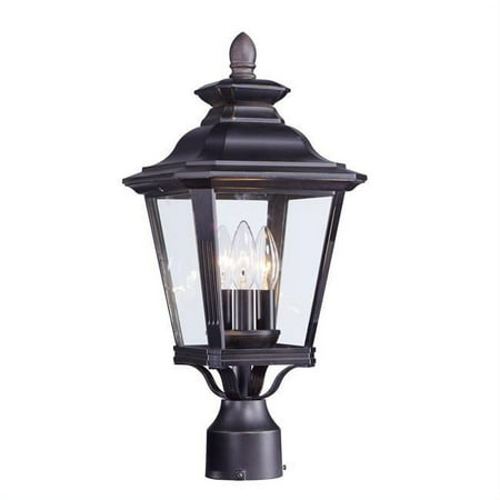 19.5 in. Knoxville 3 Light Outdoor Post - Bronze