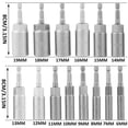 thumbnail image 4 of 14Pcs Hexagonal Sockets Set, 6-19mm Deep Socket Adapter Kit Hex Nut Driver Bits Set Quick Change Nut Setter, 4 of 8