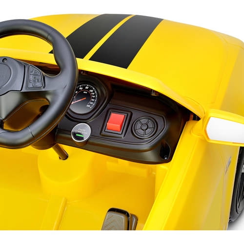 Kid motorz racing camaro rs one seater in sales yellow 6v