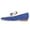 Blue, variant on Women Comfortable Bowknot Round Closed Toe Flats Loafers Slip on Stacked Low Heel Pumps Casual Office Lady Shoes Size 8 Fuchsia