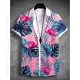 thumbnail image 2 of Camisa de verano para hombre, estampado gráfico 3D de plantas tropicales, camisetas de moda, camisetas de manga corta, ropa de calle, camisas hawaianas casuales holgadas, 2 of 4