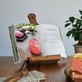 thumbnail image 4 of Twine Acacia Wood Tablet Holder, Farmhouse Cookbook Stand, Book Holder, 4 of 7