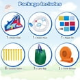thumbnail image 4 of Gymax Inflatable Water Slide Park w/750W Blower Slide 2 Splash Pools Climbing Wall, 4 of 10