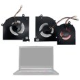 thumbnail image 3 of Ventiladores de refrigeración de CPU para portátil, radiador GPU de 4 pines DC 5V 0.5A para MSI GS65 GS65VR, 3 of 5
