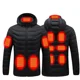 thumbnail image 5 of Chaqueta calefactable de 11 áreas para hombre y mujer, chaquetas calefactoras eléctricas de invierno para exteriores con USB, abrigo térmico deportivo cálido, ropa, chaleco calentable, 5 of 5