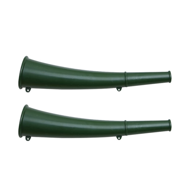 2 bocinas de señales militares verdes para exteriores, portátiles, para entrenamiento.