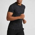 thumbnail image 6 of Dgankt Fitness Clothing Men's Multi-Color Marble Print Crew Neck Tops - Moisture-Wicking Quick-Dry Performance Tees for Running, Hiking, Beach Days & Daily Wear M-3XL, 6 of 8