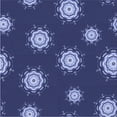 thumbnail image 1 of Ahgly Company Indoor Square Patterned Lapis Blue Area Rugs, 7' Square, 1 of 6