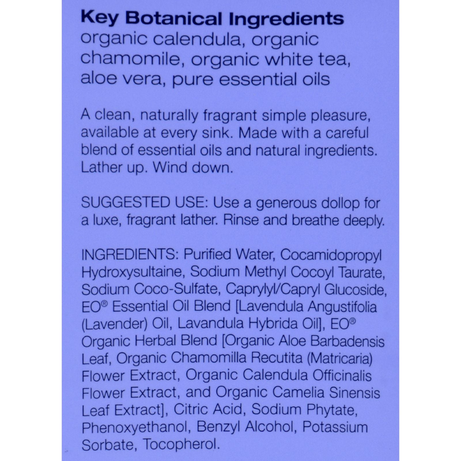 Eo Products - Liquid Hand Soap French Lavender - 1 Gallon