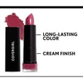 thumbnail image 2 of COVERGIRL Exhibitionist Lipstick Cream, Ravishing Rose 410, Lipstick Tube 0.123 OZ 3.5 g, 2 of 3