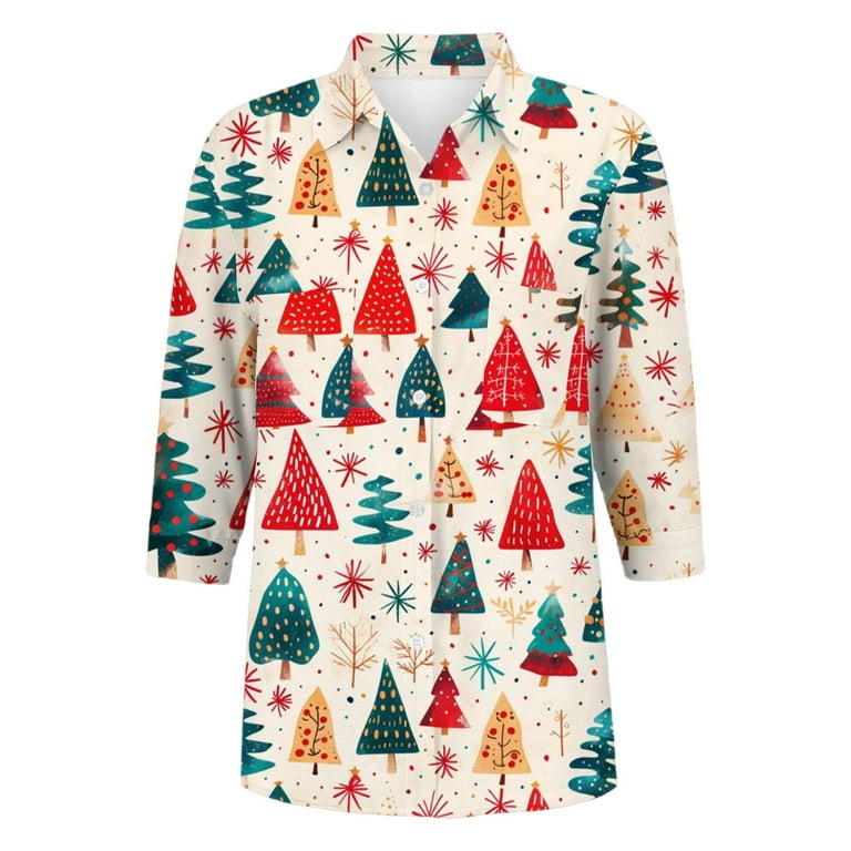 christmas dress shirts women Christmas Love T-Shirt for Women