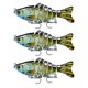 thumbnail image 2 of Soidarity Paquete de 3 señuelos de pesca de plástico de agua salada cebo falso atracción al aire libre Swimbaits artificiales Crankbait accesorio 10cm Pescar tipo 9 Soidarity OD023723-09, 2 of 6