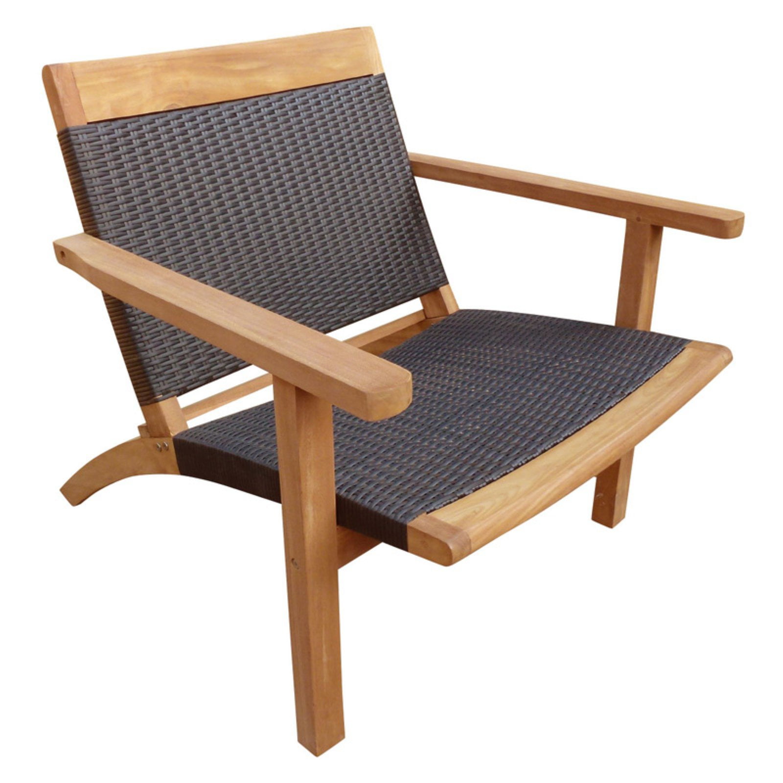 Chic Teak Barcelona Patio Lounge Chair - Walmart.com - Walmart.com