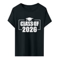 thumbnail image 3 of MEICHEN Graduation Gifts for Her: Class Of 2026 Senior 26 High School Graduation T Shirt Womens Spring Summer Tops, 3 of 3