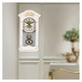 thumbnail image 5 of Traditional Chiming Pendulum Wall Clock,with Pendulum Battery Operated Silent Operation hree-dimensional Carving Fireplace Clock for Living Room Kitchen Office Shelf Décor, 5 of 5