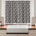 thumbnail image 2 of Ambesonne Forest Kitchen Curtains, Foxes Moons Mushrooms Art, 55"x36", Pale Coffee Soft Pink, 2 of 3