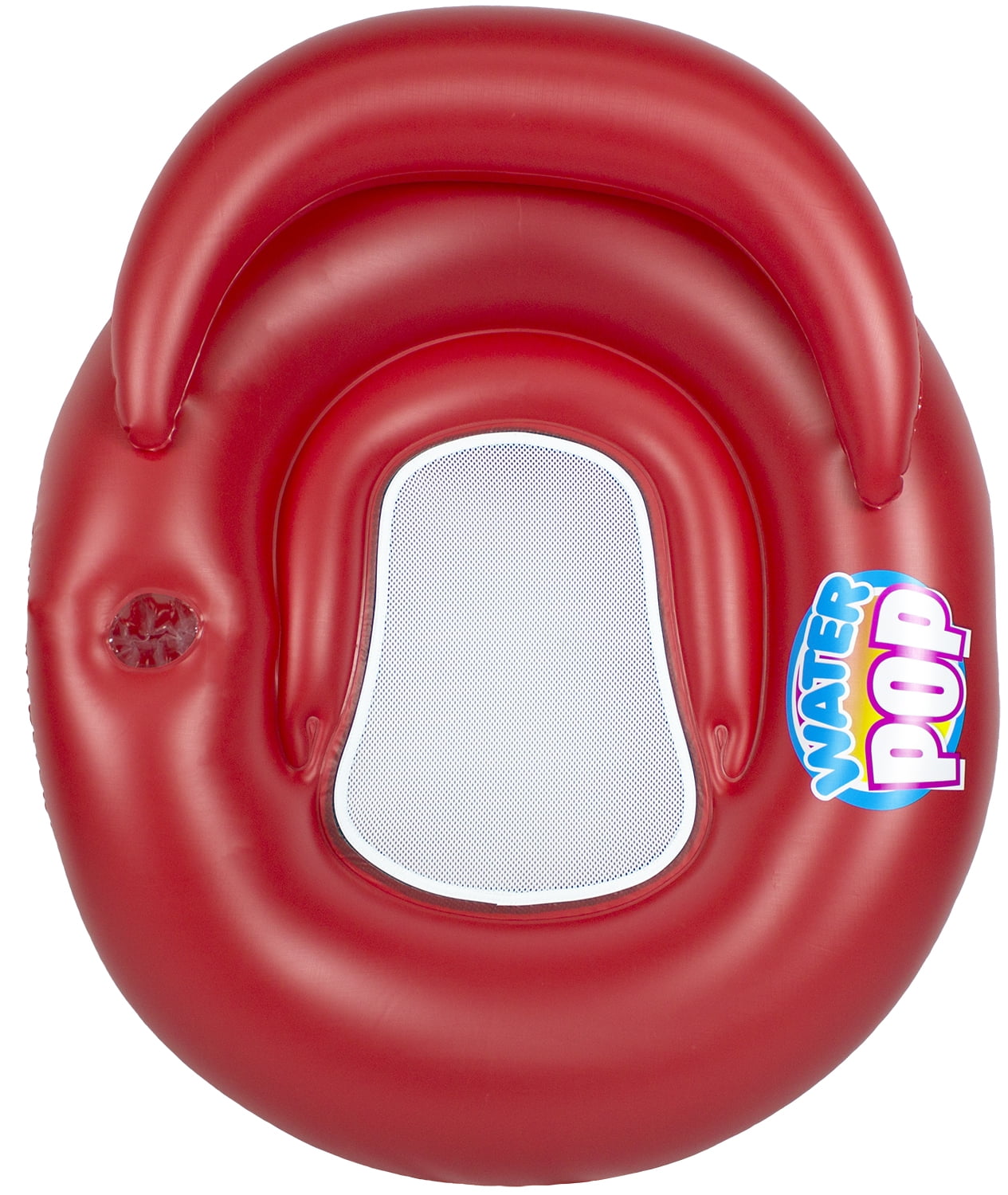 Poolmaster Water-Pop Mesh Bottom Swimming Pool Float Lounge - Red