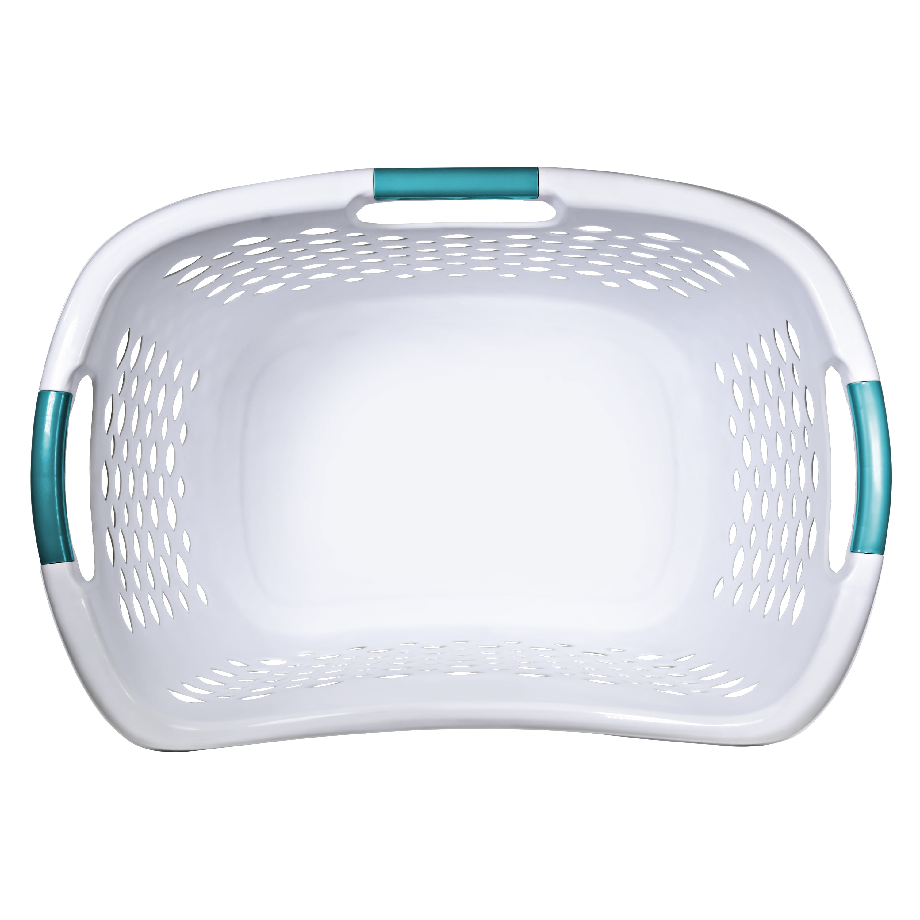 Home Logic 1.8 Bushel Hip Grip Laundry Basket, White