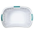 Home Logic 1.8 Bushel Hip Grip Laundry Basket, White