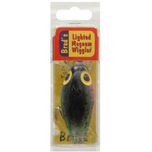 B.S. Fish Lighted Magnum Wiggler, Clear/Red
