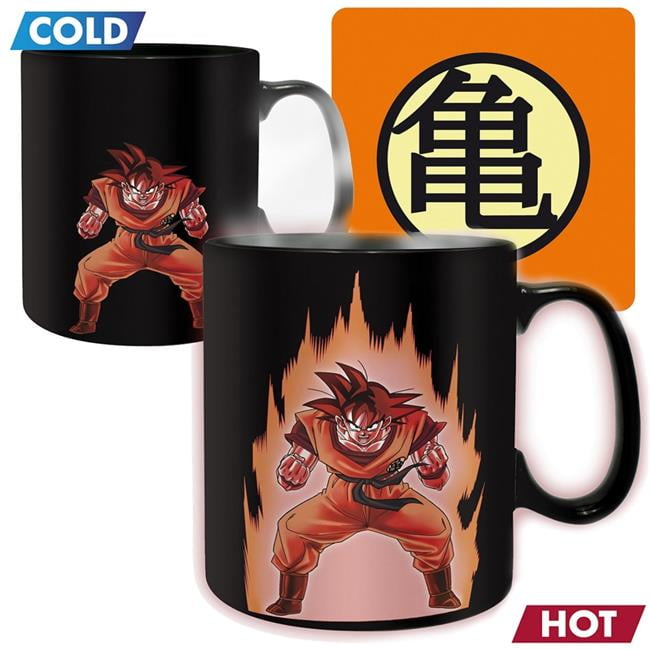 Dragon Ball Z Kaioken Goku 16oz Heat Change Coffee Mug Coaster Gift Set Walmart Com