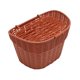 thumbnail image 3 of Cesta delantera para bicicleta, cesta de almacenamiento, decoración, accesorios de ciclismo, soporte de almacenamiento tejido Rojo marrón, 3 of 9