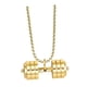 thumbnail image 3 of Colgante Con Mancuernas Para Hombre, Decoración Deportiva, Collar Creativo Para Fiestas Navideñas, Dorado Oro, 3 of 10