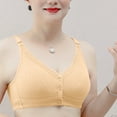 thumbnail image 2 of Fsgntruao Front Closure Bras for Women Plus Size Front Button Bras Full Coverage No Underwire Wireless Push Up Bra Comfort Sleeping Bra Everyday Bras, 2 of 7