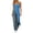 #148-Sky Blue, variant on Craaazy Sleeveless Maxi Tank Tops for Women Slim Fit Square Neck Side Ruched Asymmetrical Split Hem Solid Color Long Blouse for Spring Summer Beach Daily Dating Wear