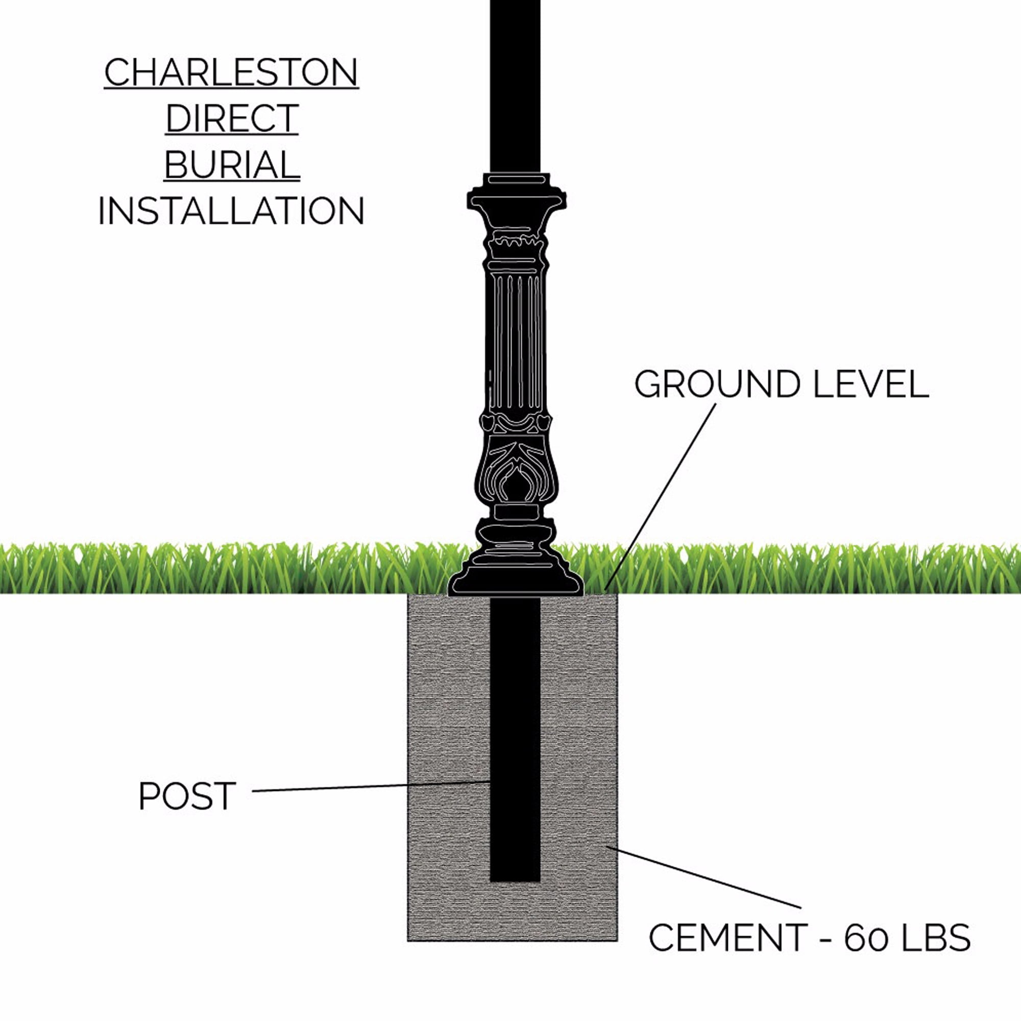 Large Mailbox and Decorative Post System with Number Plate