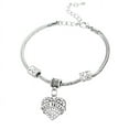 thumbnail image 3 of 2 Piece Silvertone Crystal Stones Best Friend Anti-Tarnish Heart Bracelet Jewelry-349 BF, 3 of 5