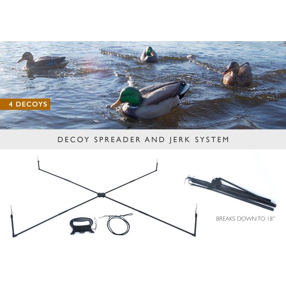 Motion Duck Decoy Spreader System, 4 Duck Set-up