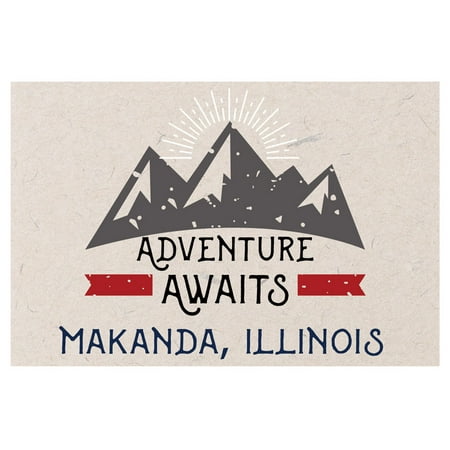 

Makanda Illinois Souvenir 2x3 Inch Fridge Magnet Adventure Awaits Design
