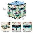 thumbnail image 3 of Dragonfly Foldable Clothes Toy Storage Bins with Handle, 10.8"x10.5"x10.6", Large Capacity, 3 of 6