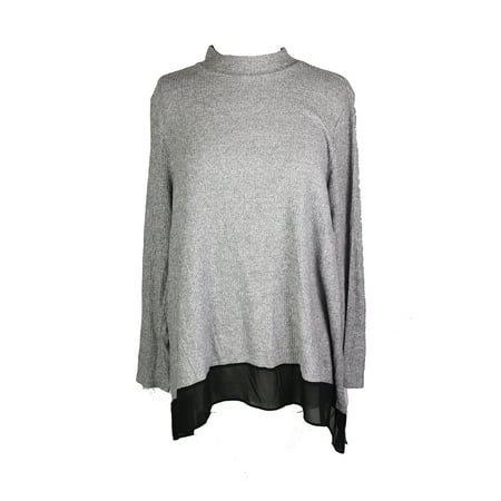Styleco - Style & Co Plus Size Grey Mock Turtleneck Sweater 0X ...