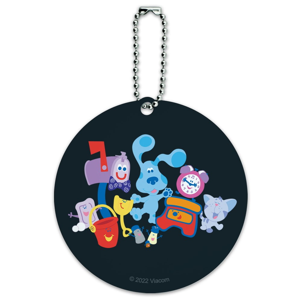 Blue's Clues Friend Group Round Luggage ID Tag Card Suitcase CarryOn