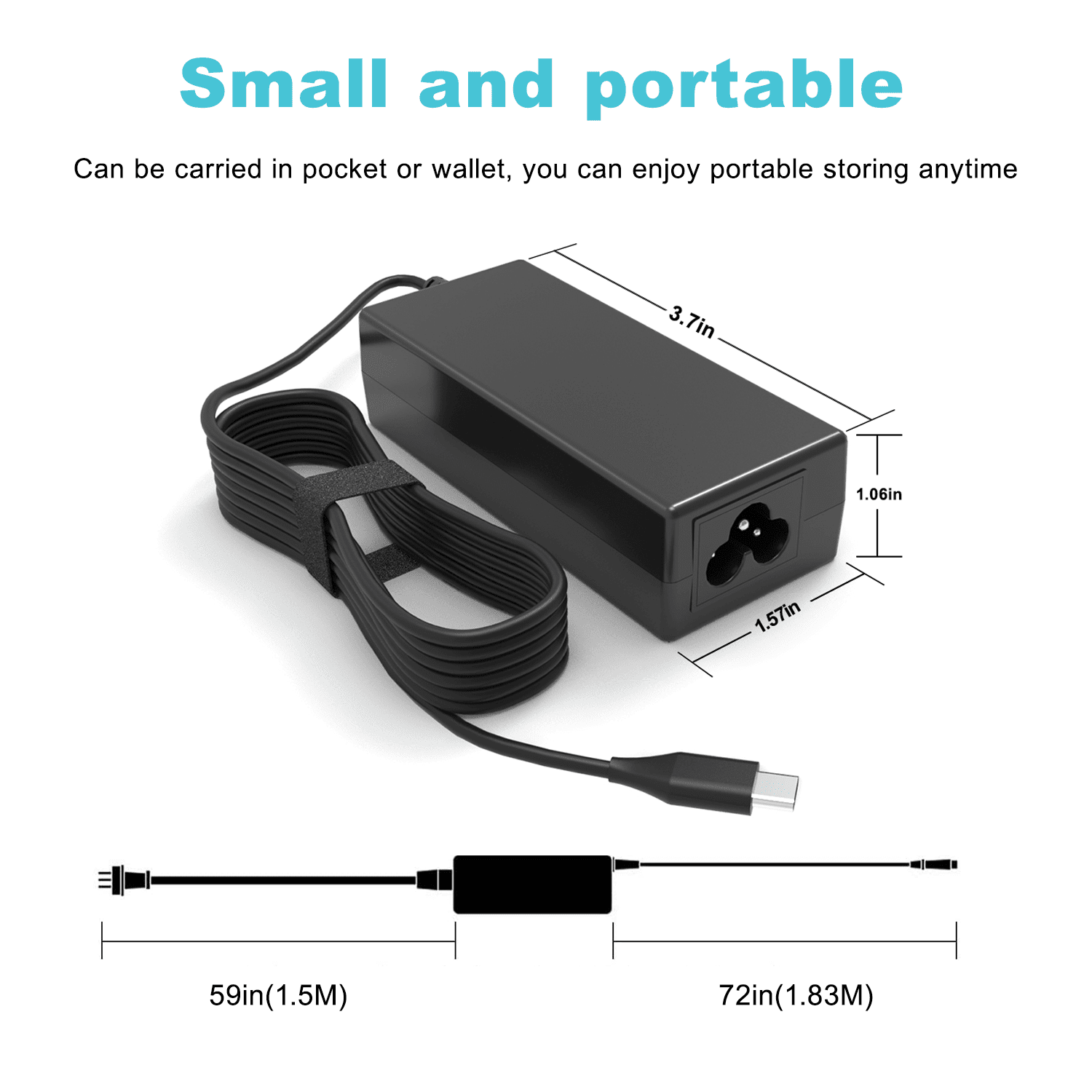 Universal 45W Chromebook Charger USB-C for HP Chromebook 14 11 11A G6 G7 G8 G9 EE X360 for Lenovo/Dell/Acer, USB C Chromebook Charger for Samsung/Asus Chromebook Charging Cord
