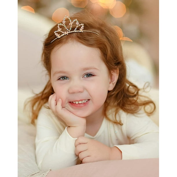 Child Baby Girl Princess Birthday Party Crown Headband Hair Clip Hair Decor  Hot