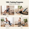 thumbnail image 5 of BOGYKIK Adjustable Ab Machine for Home Gym, Foldable Ab Trainer with 2 Incline Levels, 5 Height Adjustments, LCD Display, Knee & Elbow Protection, 440 lbs Capacity, 5 of 5
