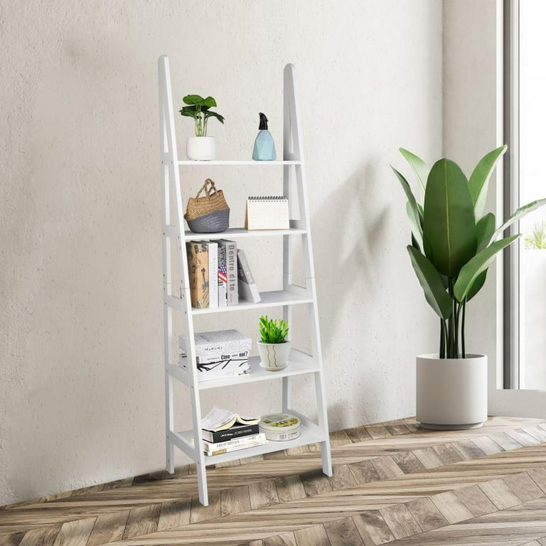 Ubesgoo 5 tier shelves corner shelf cheap stand wood display storage bookcase home furniture