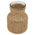 thumbnail image 5 of Zoyueyie Glass Vase with Rattan Cover Farmhouse Woven Flower Vase Decorative Bottle Vase for Home Wedding Decor ( Short ), 5 of 10