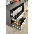 thumbnail image 5 of Tuff Stor 23.5" 3-drawer Contemporary Wood Garage Base Cabinet in Black/Silver, 5 of 8